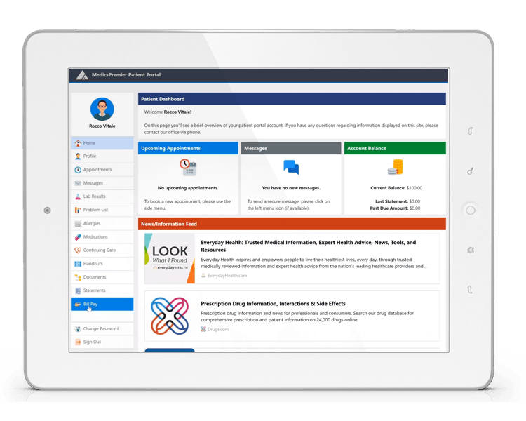 PE-Patient-Portal-Dashboard